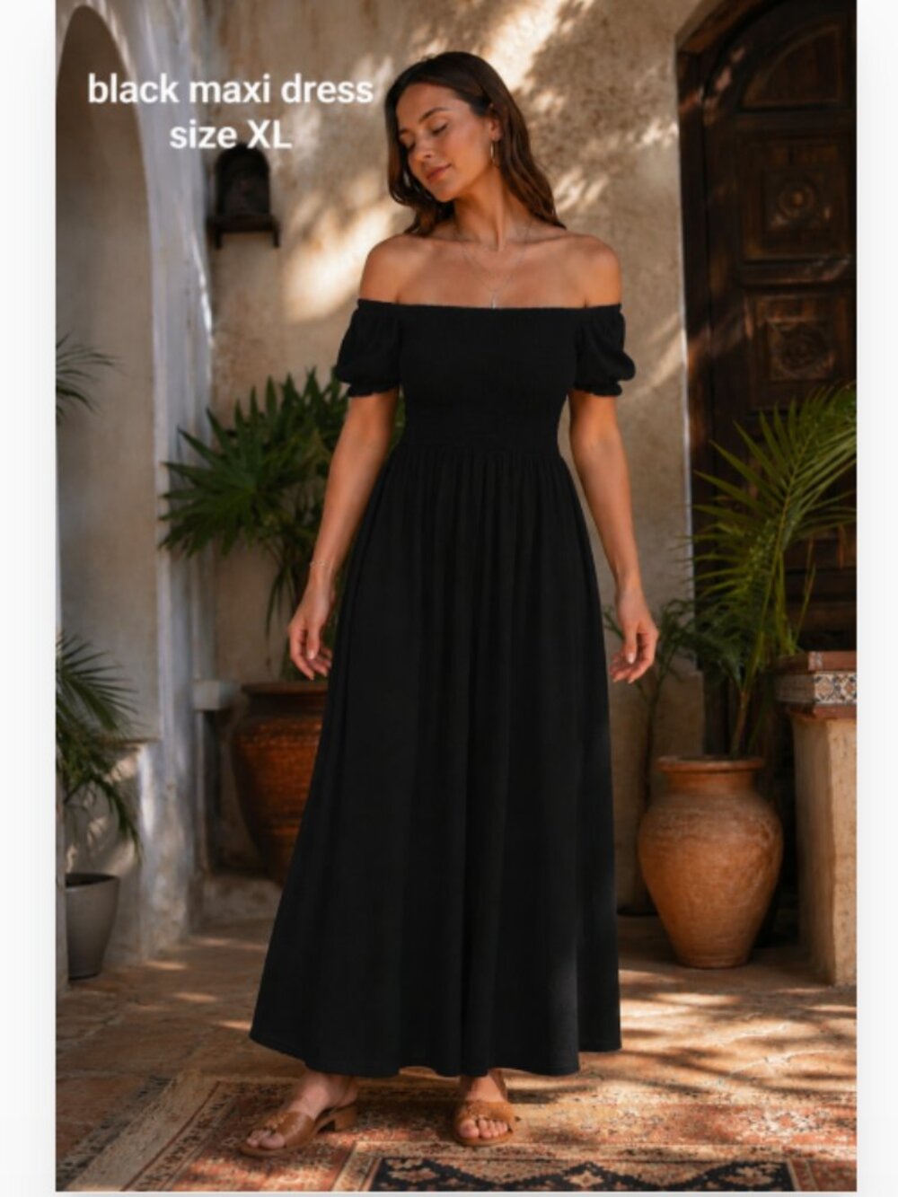 NWT ALEXIA ADMOR Leia Black Maxi Dress XL